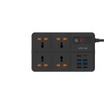 چندراهی و محافظ برق 3250 وات گرین لاین Power Socket 7 USB-A Port & 1 PD Port GNPS7UPDEUBK