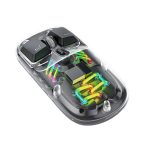 ماوس بی سیم شفاف پرودو مدل Porodo Transparent Mouse 2.4G and Bluetooth Dual Mode PD-TMDM