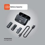 میکروفون بی سیم یقه ای پرودو دارای ۲ فرستنده مدل Porodo Lavalier Microphone PD-LDMCLA - Image 7