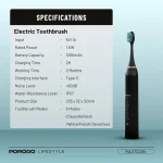 ست مسواک برقی و واترجت پرودو Porodo Ultimate Oral Care Duo Electric Toothbrush & Water Flosser Combo PDLSTC2254 - Image 9
