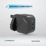 شارژر دیواری 45 وات پاورولوژی مدل PWCUQC036 - Image 5