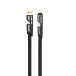 کابل 2 in 2 Braided Cable چهارسر گرین لاین مدل GN2IN2BRCBK