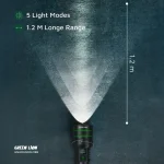 چراغ قوه گرین لاین مدل GNHR3000LMBK ظرفیت ۳۰۰۰ لومن - Image 6