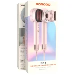 سشوار و برس صافکننده Porodo با کنترل هوشمند دما مدل PDLFSTAE581PK - Image 2