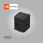شارژر دیواری پرودو 4AC Universal Power مدل PD-FWCH040-BK - Image 4