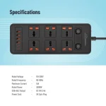 چندراهی برق پرودو ظرفیت ۶ خروجی با کابل ۳ متری مدل FWCH033 - Image 6