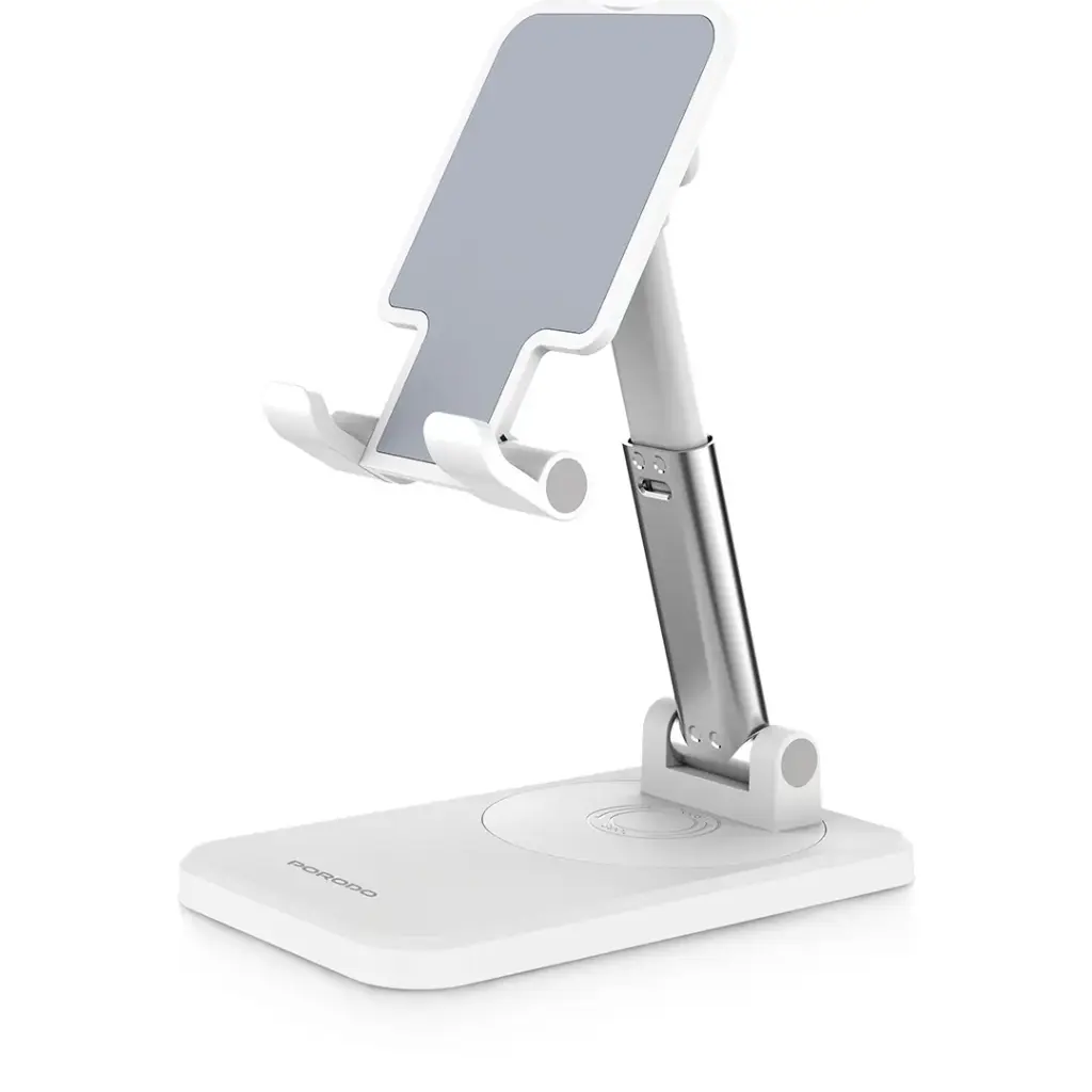 Porodo Desktop Phone & Tablet Stand with Adjustable Telescopic Rod WH3 هولدر موبایل و آیپد تاشو پرودو Porodo مدل PDCCT22 - Image 1