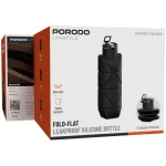 بطری سیلیکونی تاشوی ۷۰۰ میلی‌لیتر پرودو مدل Fold-Flat PDLJ1026BK - Image 3