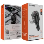 شارژر فندکی 75 وات و خوشبوکننده هوا پرودو Porodo MistCharge Car Charger with Air Diffuser PDC40BK - Image 4