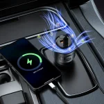 شارژر فندکی 75 وات و خوشبوکننده هوا پرودو Porodo MistCharge Car Charger with Air Diffuser PDC40BK - Image 3