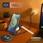 استند شارژ وایرلس مگ سیف تاشو سه کاره پرودو Porodo Pocket Sized PD-FWC061 - Image 7