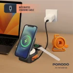 استند شارژ وایرلس مگ سیف تاشو سه کاره پرودو Porodo Pocket Sized PD-FWC061 - Image 5