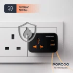 چندراهی یونیورسال پرودو مدل Porodo wall socket FWC056 - Image 4