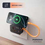 چندراهی یونیورسال پرودو مدل Porodo wall socket FWC056 - Image 11