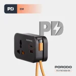 چندراهی یونیورسال پرودو مدل Porodo wall socket FWC056 - Image 8