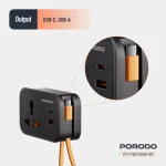چندراهی یونیورسال پرودو مدل Porodo wall socket FWC056 - Image 7