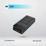 چندراهی برق تایمر دار با کابل متصل پاورولوژی Powerology 2500W 6AC Power Strip with Built-In Retractable Cables PWCUQC030 - تصویر 7