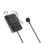 چند راهی برق پاورولوژی مدل PWCUQC029 2500w 4 AC Power Strip with Built-In Retractable Cables - Image 2