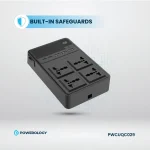 چند راهی برق پاورولوژی مدل PWCUQC029 2500w 4 AC Power Strip with Built-In Retractable Cables - Image 12