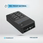 چند راهی برق پاورولوژی مدل PWCUQC029 2500w 4 AC Power Strip with Built-In Retractable Cables - Image 10