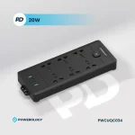 چندراهی برق Powerology 6AC 2500W مدل PWCUQC034 - تصویر 6