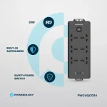چندراهی برق Powerology 6AC 2500W مدل PWCUQC034 - تصویر 7