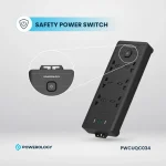 چندراهی برق Powerology 6AC 2500W مدل PWCUQC034 - تصویر 4
