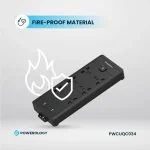 چندراهی برق Powerology 6AC 2500W مدل PWCUQC034 - تصویر 2