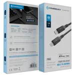 کابل USB-C to Lightning PD 30W 1.2M پاورولوژی مدل Power Sync Weave PCAB018GY دارای تاییدیه MFI اپل - Image 2