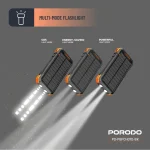 پاوربانک خورشیدی پرودو 20000mAh مدل PDPBFCH070BK - Image 6