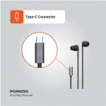 هندزفری سیمی Porodo Soundtec Type-C مدل PD-STWLEP044 - Image 3