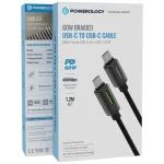 کابل شارژ و انتقال داده 60W پاورولوژی PCABXGH123BK - Image 3