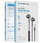 هندزفری سیمی پاورولوژی مدل AUX 3.5mm Stereo PWEPHR17 - Image 5