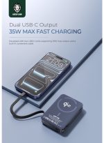 پاوربانک گرین لاین 10000mAh مدل Wellington با شارژ سریع 35W - Image 5