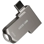 فلش مموری تایپ سی گرین لاین 256GB 2in1 مدل OTG GN2N1FL256SL