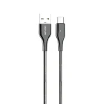 کابل USB-A به USB-C فنری فلزی گرین لاین مدل GNMTSA2CSL