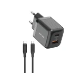شارژر دیواری 20 وات GaN فست شارژ گرین لاین مدل GNWPQEUCTCBK