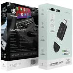کار پلی بیسیم گرین لاین ۲ در ۱ CarPlay و Android Auto مدل GN2I1AWCABK - Image 2