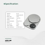 ترازو آشپزخانه دو سطحی گرین لاین مدل GNDUALKSSL - Image 7