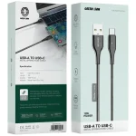 کابل USB-A به USB-C فنری فلزی گرین لاین مدل GNMTSA2CSL - Image 2