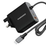 شارژر دیواری پرودو 100W GaN مدل Zentrix PDFWCHBC100WBK