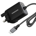 شارژر دیواری پرودو  35W GaN مدل Zentrix PDFWCHBC35WBK