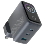 شارژر دیواری پاورولوژی 100W مدل Voltflow PWCUQC070GY