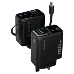شارژر دیواری پاورولوژی 100W مدل TFT Adapter PWCUQC100WBK - Image 4