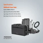 پکیج شارژ Porodo 6 در 1 مدل PD-PBFCH071-CB - Image 4