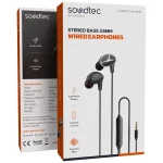 هدفون سیمی Stereo Bass 3.5mm Porodo مدل PDWEC12BK - Image 2