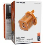 شارژر دیواری 30وات پرودو مدل Tezclarte Dual-Port PDFWCH101 - Image 4