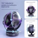 پنکه رومیزی دیجیتال F80 Digital Desktop Fan - Image 2
