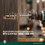 دریل شارژی چکشی Green Lion GD-14 مدل GNGD14D21VGN - Image 7