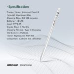 قلم لمسی گرین لاین مدل Universal Pencil 2 GNUNPEN2WH - Image 3